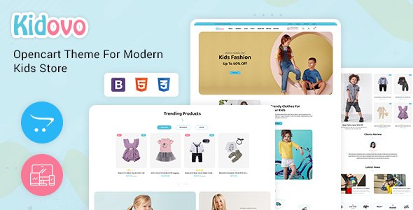Kidovo - Kids amp Baby OpenCart Store TFx
