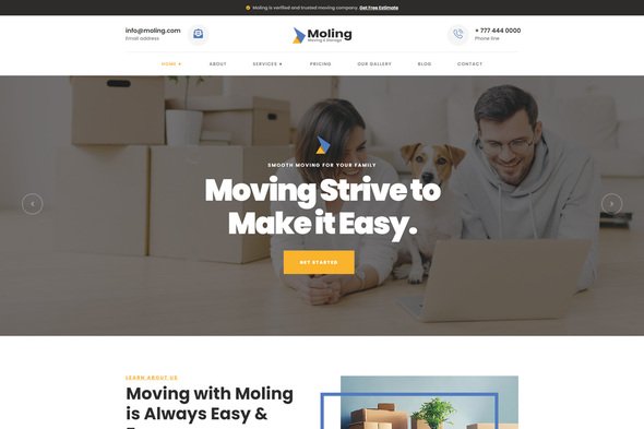 Moling - Moving and Storage Business Services Template Kit TFx