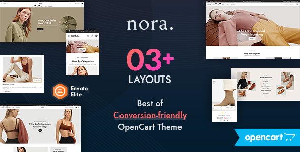 Nora - Boutique OpenCart Multi-Purpose Responsive Theme TFx