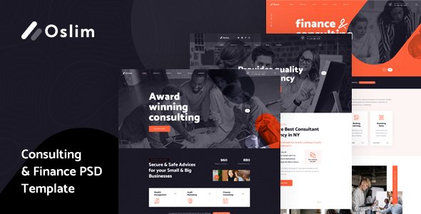 Oslim - Consulting Finance PSD Template TFx