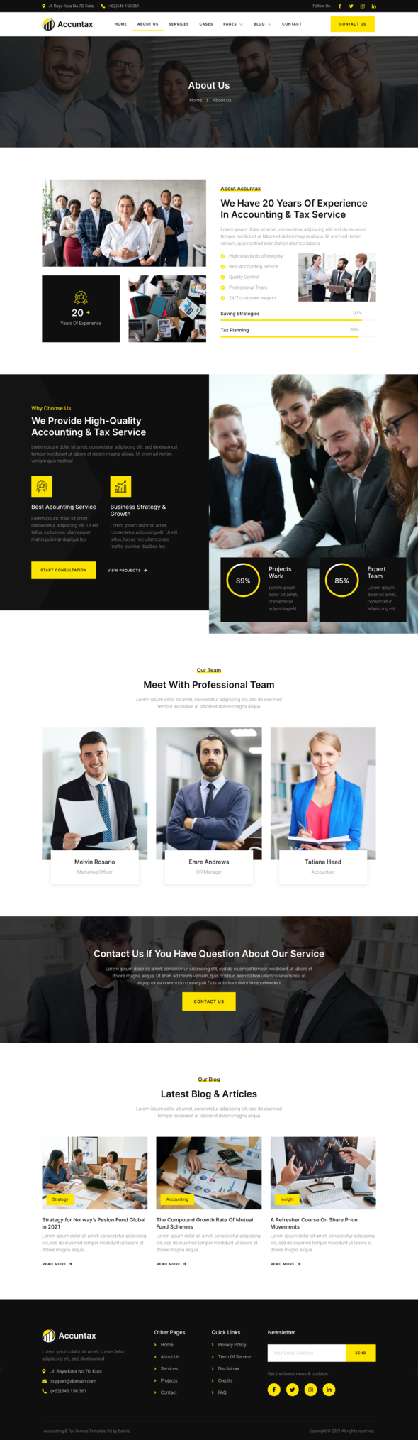 Accuntax  Accounting amp Tax Consultancy Services Elementor Template Kit TFx