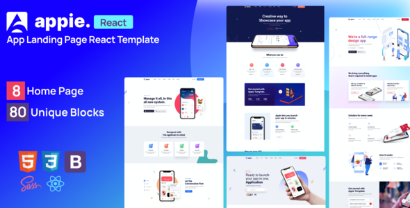Appie - React App Landing Page TFx SiteTemplates
