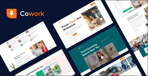 Co-work Real Estate Website - HTML Template Built With Bootstrap TFx