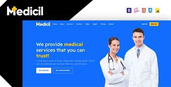 Medicil - Medical Clinic amp Hospital Bootstrap Template TFx