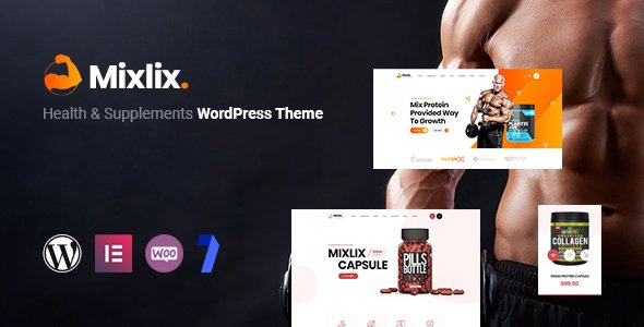 Mixlix  Health amp Supplement WordPress theme TFx