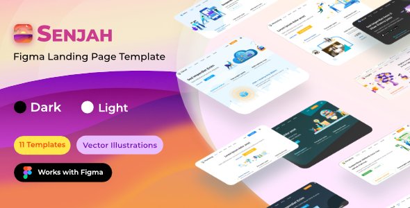 Senjah - Multipurpose Figma Landing Page Template TFx