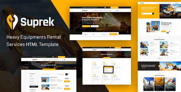 Suprek - construction equipment HTML TFx
