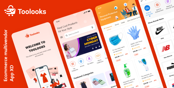 Toolooks - Multivendor eCommerce App UI Kit TFx