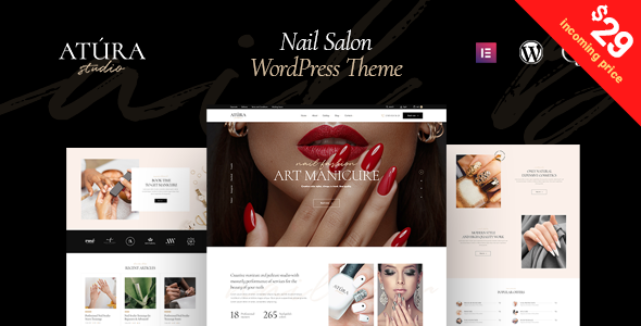 Atura - Nail Salon WordPress Theme TFx WordPress