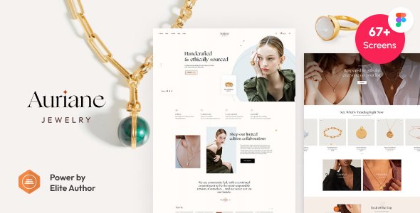 Auriane - Jewelry Store Figma Template TFx