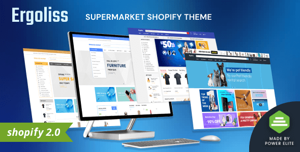 Ergoliss - Multipurpose Shopify Online Store 20 Theme for Supermarket amp Grocery Store TFx