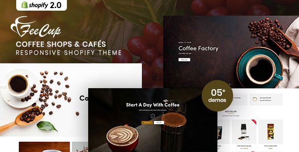 FeeCup - Coffee Shops and Cafs Responsive Shopify Theme TFx