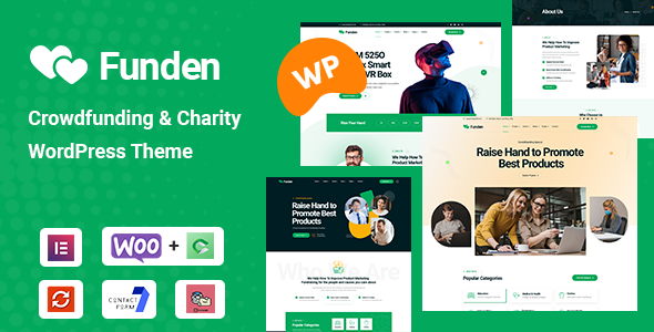 Funden - Crowdfunding amp Charity WordPress Theme TFx