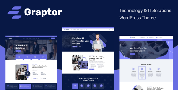 Graptor - Technology amp IT Solutions WordPress Theme TFx