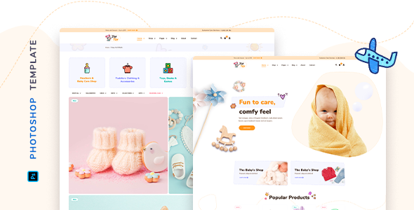 JoyToy - Kids Store Template for Photoshop TFx