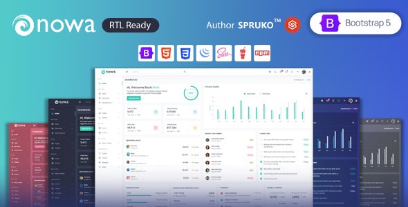 Nowa  Bootstrap Admin amp Dashboard HTML Template TFx