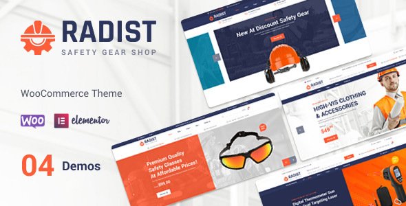 Radist- Gear Shop WordPress Theme TFx WordPress