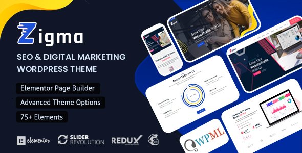 Zigma  SEO amp Digital Marketing WordPress Theme TFx