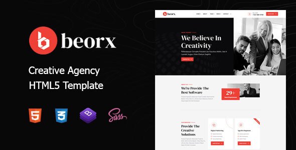 Beorx - Creative Agency HTML5 Template TFx
