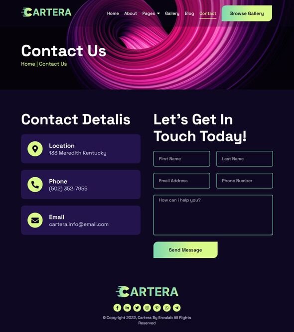 Cartera - Personal NFT Portfolio Elementor Template Kit TFx