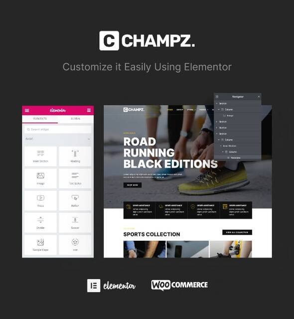 Champz - Sneakers amp Sports Apparel Online Store Template Kit TFx