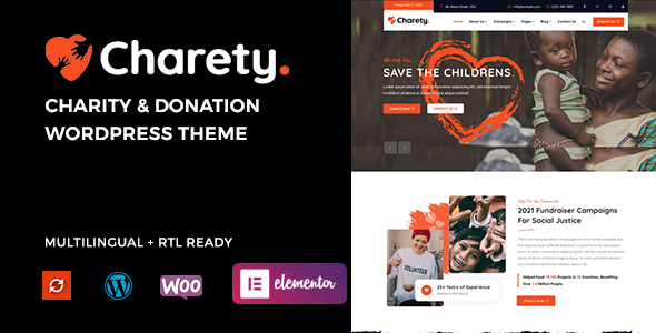 Charety - Charity amp Donation WordPress Theme TFx