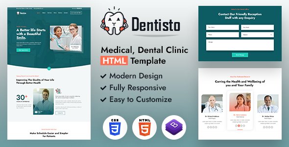 Dentisto  HTML Template TFx SiteTemplates