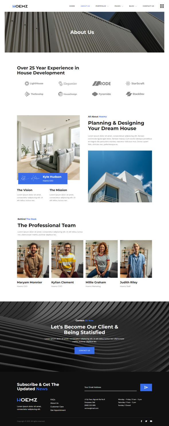 Hoemz - Home amp Real Estate Developer Elementor Template Kit TFx