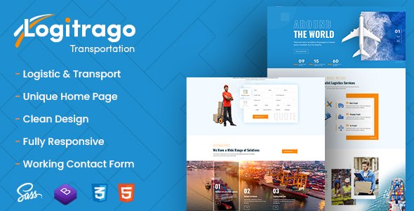 Logitrago - Transport amp Logistics HTML Template TFx