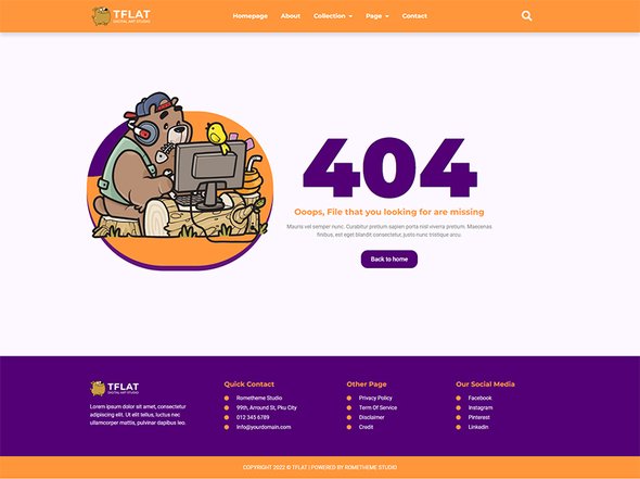 Tflat NFT Portfolio Elementor Pro Full Site Template Kit TFx