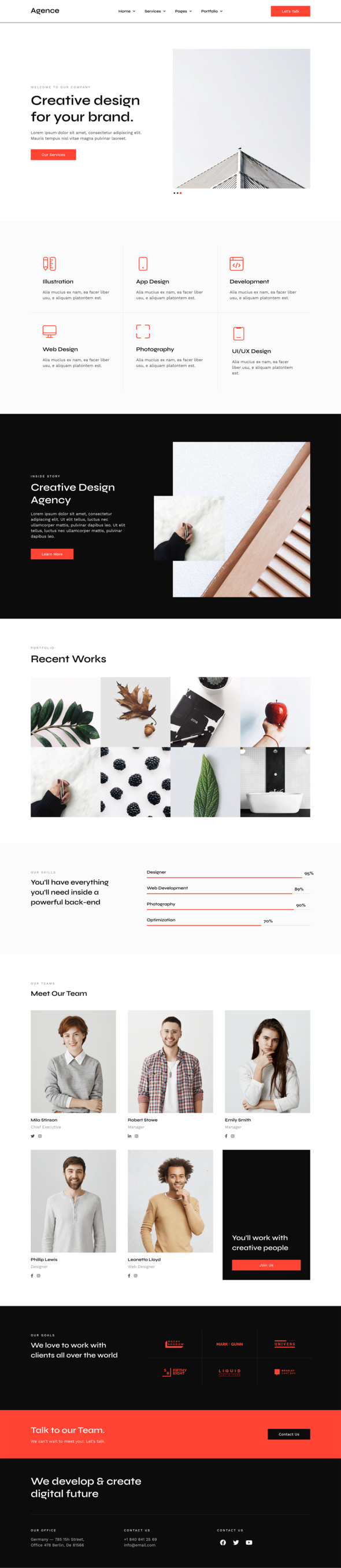 Agence - Creative Agency Elementor Template Kit TFx