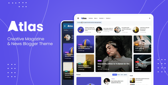 Atlas - Creative Magazine amp News Blogger Theme TFx