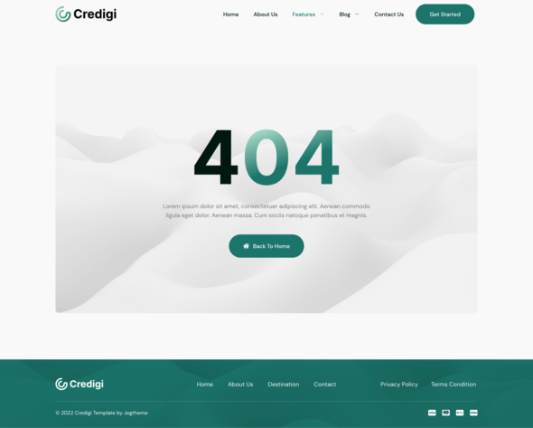 Credigi  Digital Bank amp Credit Card Elementor Template Kit TFx