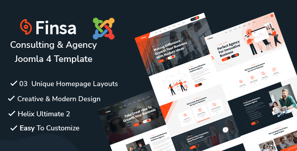 Finsa - Consulting amp Agency Joomla 4 Template TFx