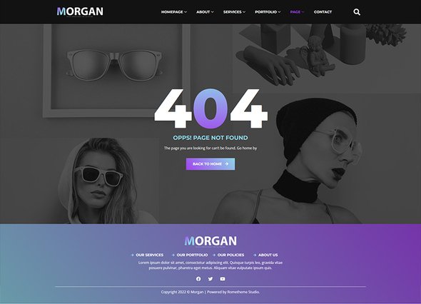 Morgan - Creative Agency amp Portfolio Elementor Template Kit TFx