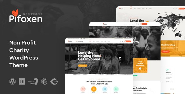 Pifoxen - Nonprofit Charity WordPress Theme TFx