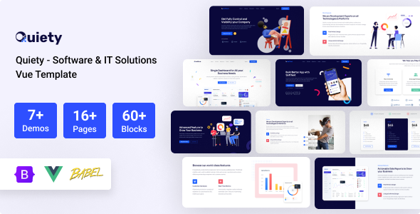 Quiety  Software amp IT Solutions Vue JS Template TFx