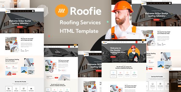 Roofie - Roofing Services HTML Template TFx