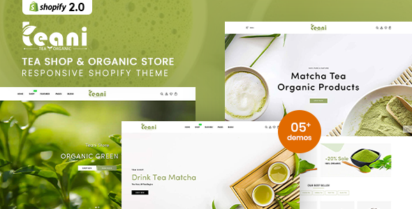 Teani - Tea Shop amp Organic Store Responsive Shopify Theme TFx