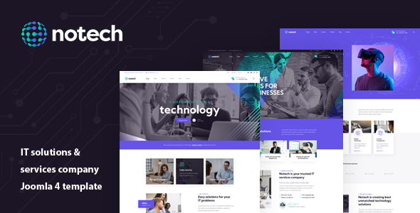 Notech - IT Solutions amp Services Joomla 4 Template TFx