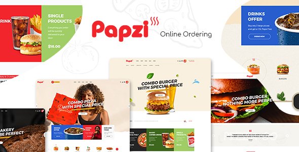 Papzi - Fast Food Restaurant WooCommerce Theme TFx
