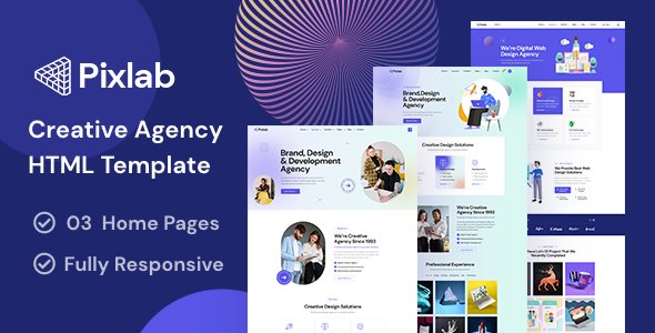 Pixlab - Creative Agency Template TFx SiteTemplates