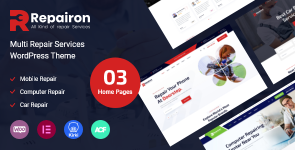 Repairon  Multi Repair Services WordPress Theme TFx