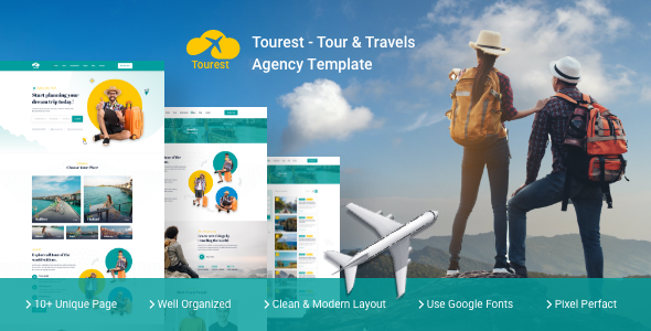 Tourest - Tour amp Travels Agency Template TFx
