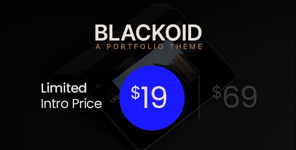 Blackoid - Creative Portfolio Theme TFx