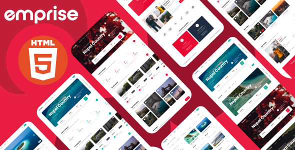 Emprise  Travel HTML Template for Tour Agents TFx