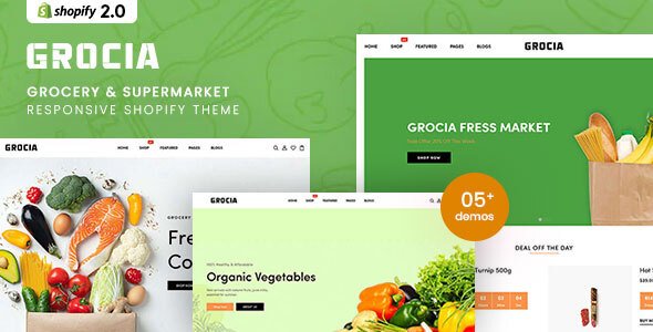 Grocia - Grocery amp Supermarket Responsive Shopify Theme TFx