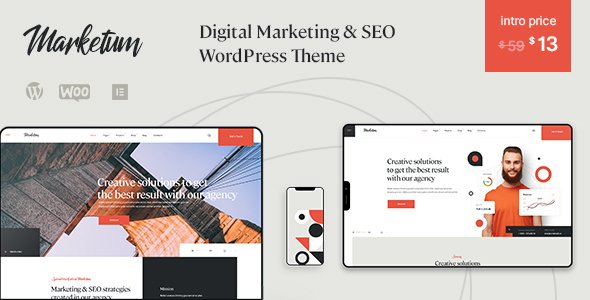 Marketum  Digital marketing amp SEO WordPress Theme TFx
