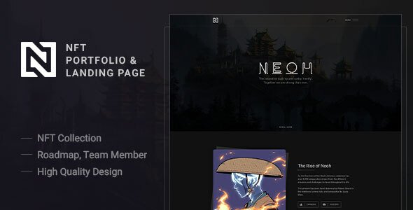 Neoh - NFT Portfolio and Landing Page TFx