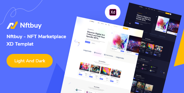 Nftbuy - NFT Marketplace XD Template TFx